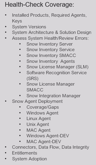 software asset management tool health checklist