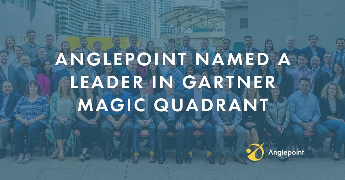 Anglepoint named a leader in gartner magic quadrant hero image