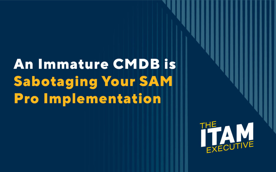 How an Immature CMDB Sabotages Your SAM Pro Implementation